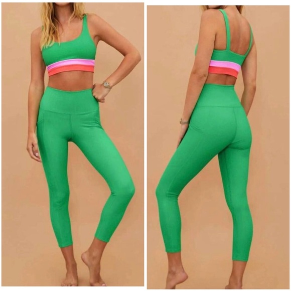 Beach Riot Pants - Beach Riot Summer Legging Island Green Size Small